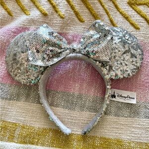 Disney Sparkling Silver Sequin Mickey Ears